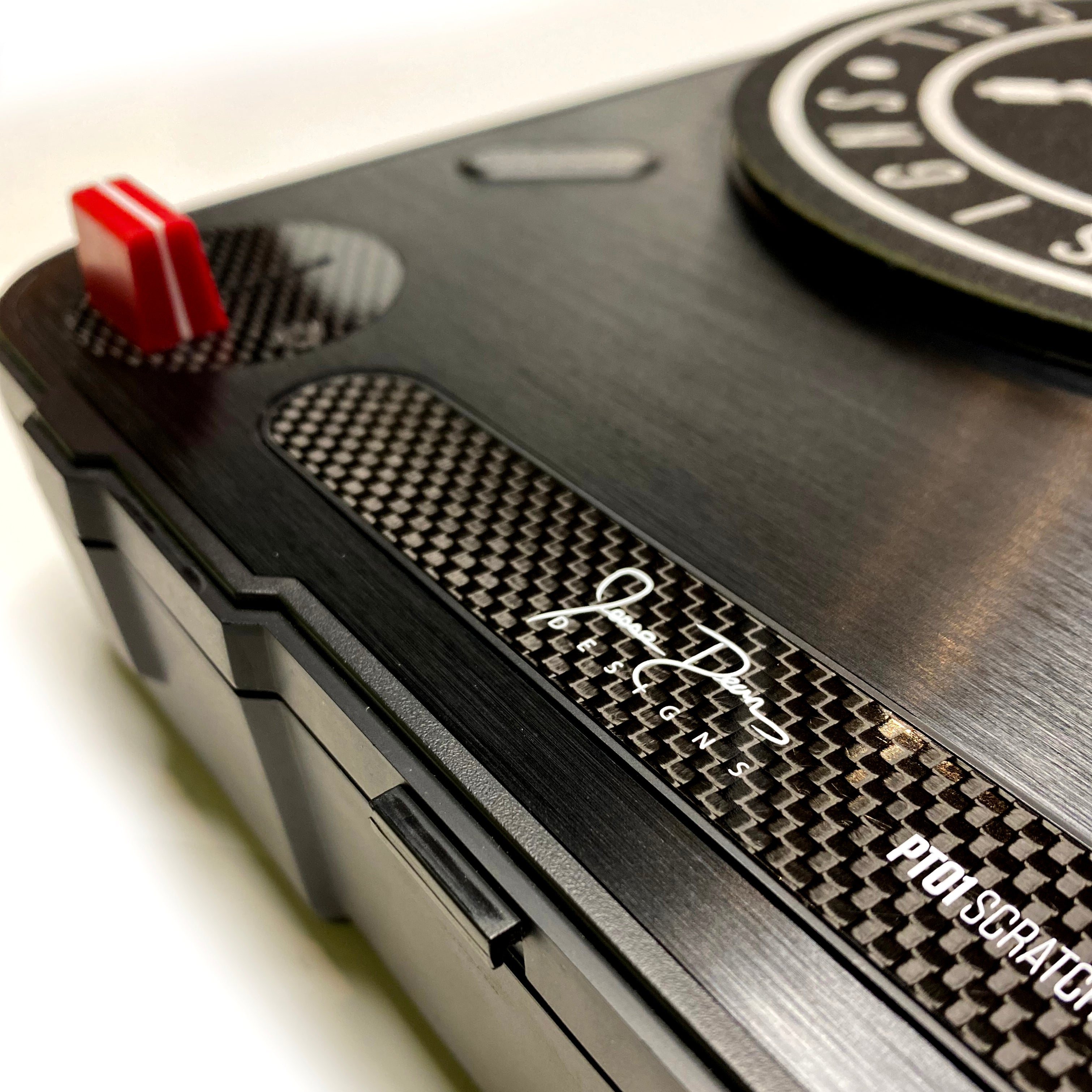 CARBON FIBER TRIM PARTS FOR NUMARK PT01 SCRATCH – Jesse Dean Designs