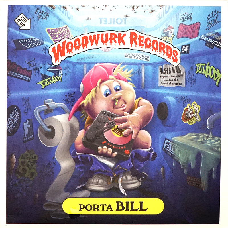 PORTA BILL - DJ WOODY - 7IN (DOLPHIN BLUE VINYL)