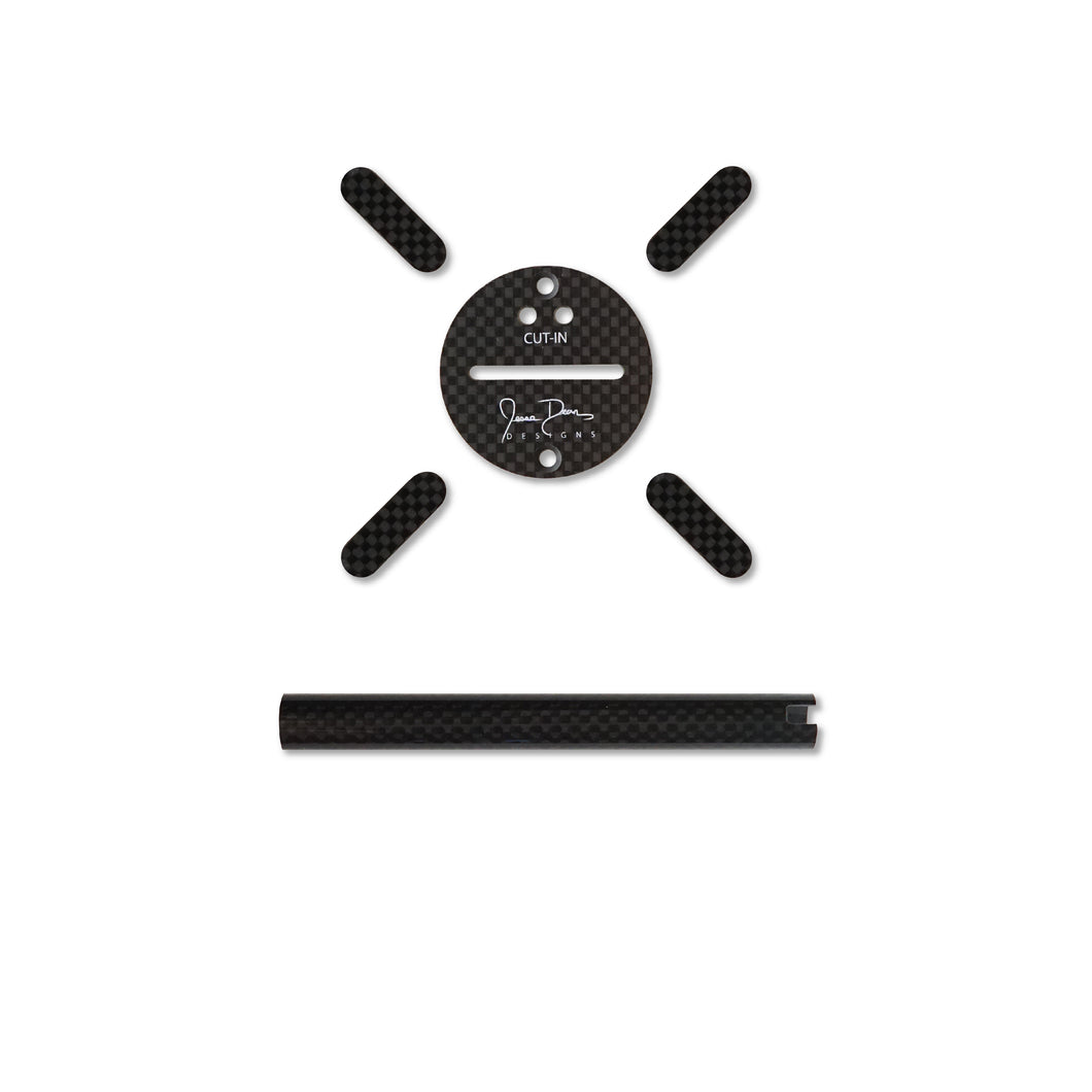 JDD CARBON FIBER TRIM KIT FOR NUMARK PT01 SCRATCH
