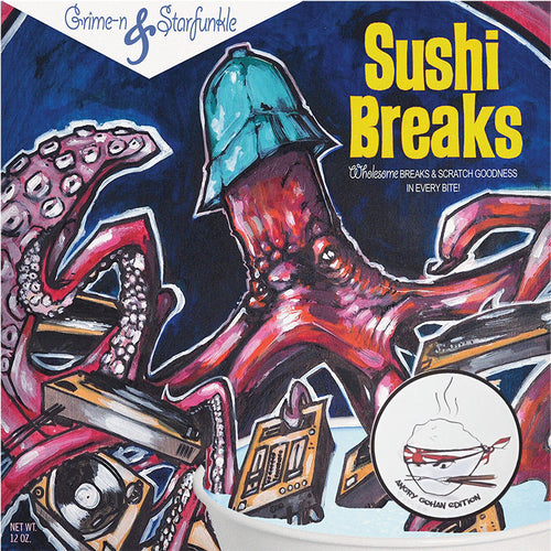 Grime-n & Starfunkle - Sushi Breaks -ANGRY GOHAN EDITION -7IN (WHITE Vinyl)