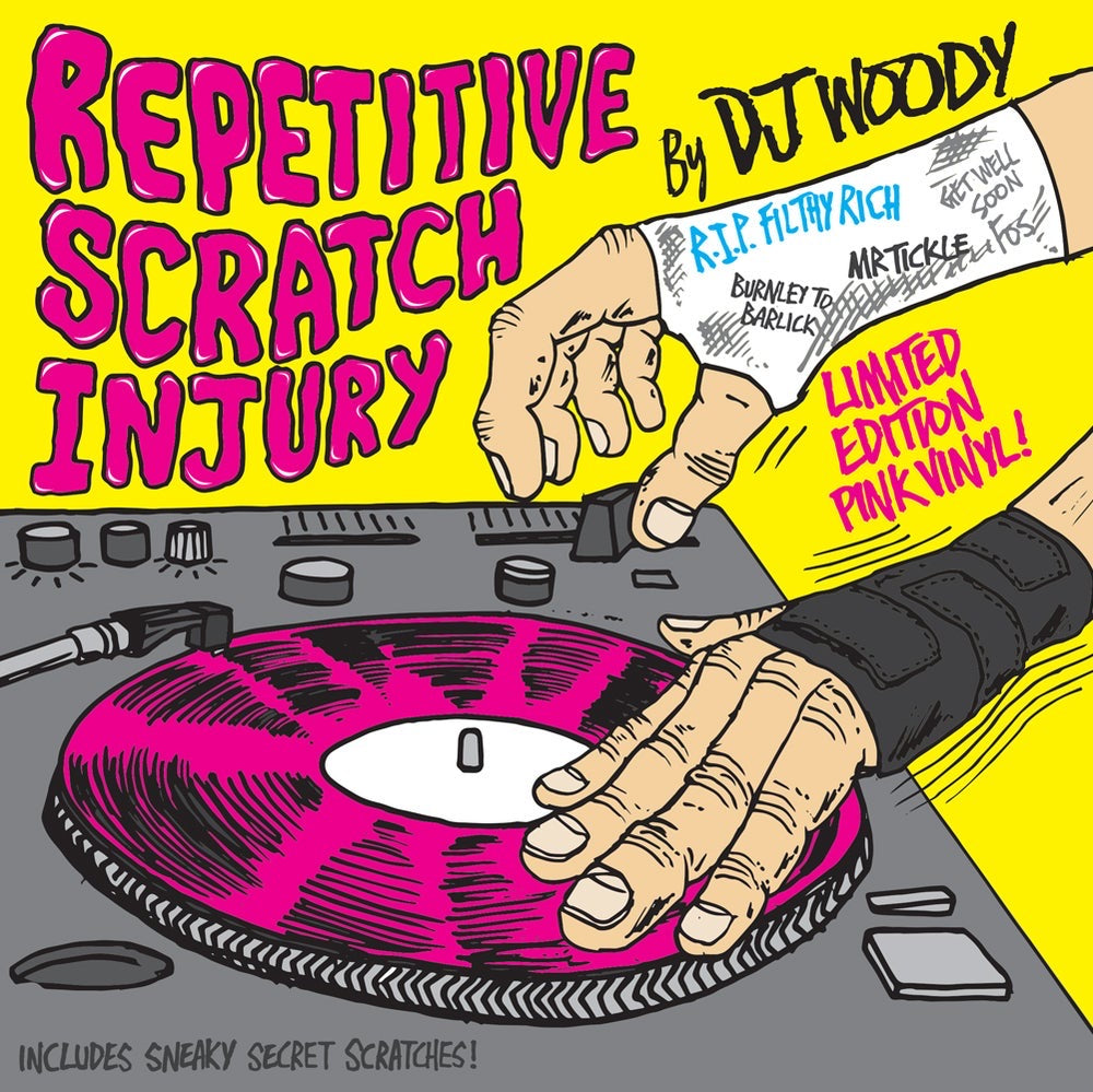 REPETITIVE  SCRATCH INJURY - DJ WOODY - 7IN (PINK VINYL)